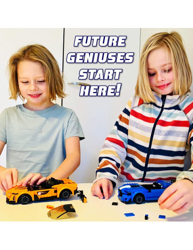 WISEPLAY Kit de Construcción Coche RC 295 Piezas 6-9 Años