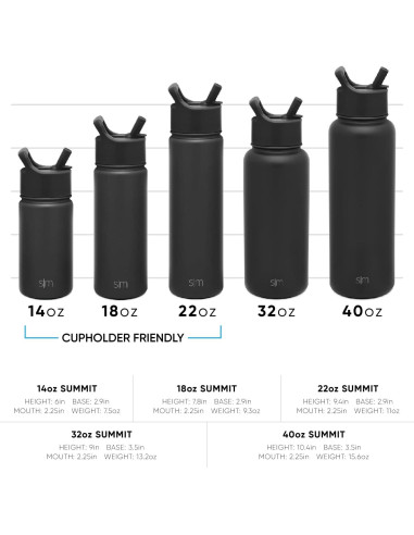 Botella de Agua Simple Modern Harry Potter 0.95L Aislada