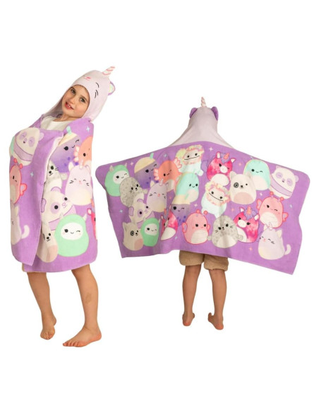 Toalla con Capucha Squishmallows Franco 61x127 cm Algodón Toalla con Capucha Squishmallows Franco 61x127 cm Algodón