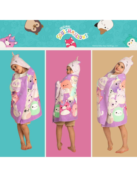 Toalla con Capucha Squishmallows Franco 61x127 cm Algodón Toalla con Capucha Squishmallows Franco 61x127 cm Algodón