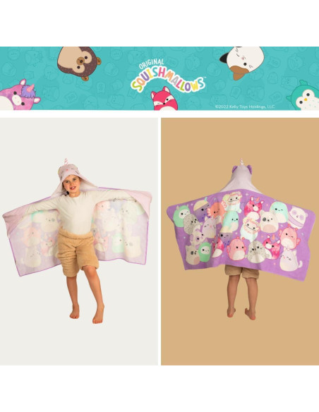 Toalla con Capucha Squishmallows Franco 61x127 cm Algodón Toalla con Capucha Squishmallows Franco 61x127 cm Algodón