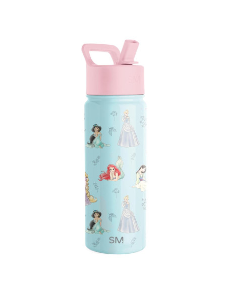 Botella de Agua Simple Modern 18oz Princesas Disney