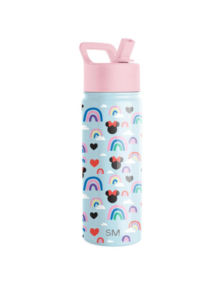 Botella de Agua Simple Modern 18oz Minnie Mouse Arcoíris