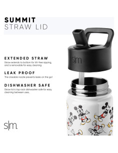 Botella de Agua Simple Modern 14oz Arcoíris Princesa Disney 2