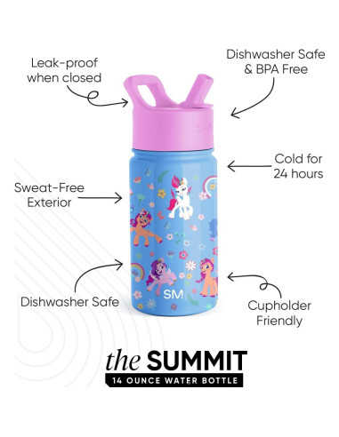 Botella de Agua Aislada Simple Modern 414ml My Little Pony