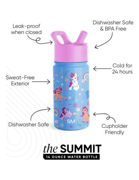 Botella de Agua Aislada Simple Modern 414ml My Little Pony