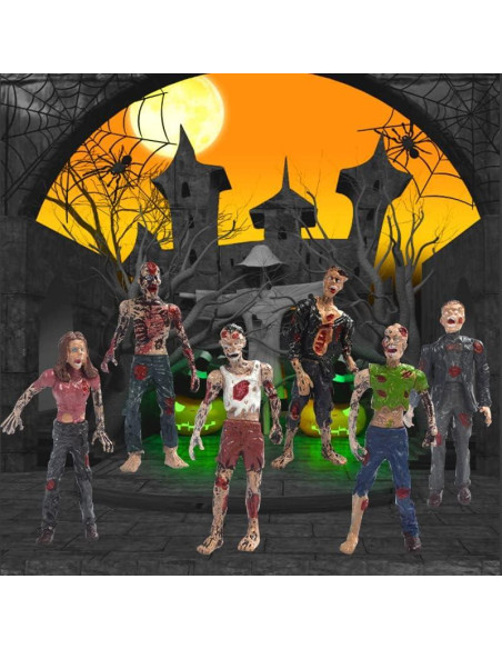 Figuras de Acción IMIREUXY Marines y Zombis 12PCS Figuras de Acción IMIREUXY Marines y Zombis 12PCS