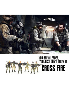 Figuras de Acción IMIREUXY Ejército y Zombis 12PCS Verde 2