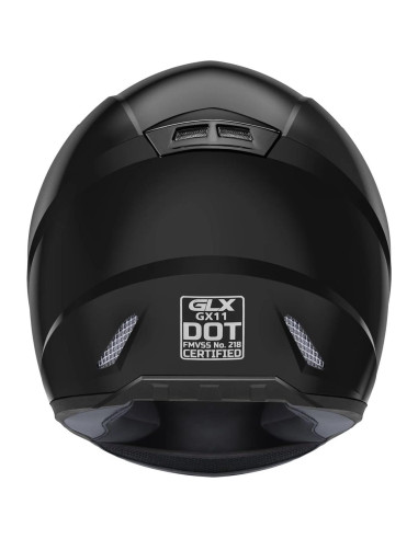 Casco Motocicleta GLX GX11 Negro Pequeño Integral DOT