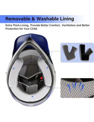 Casco XFMT Offroad Llama Azul XL para Motocicleta