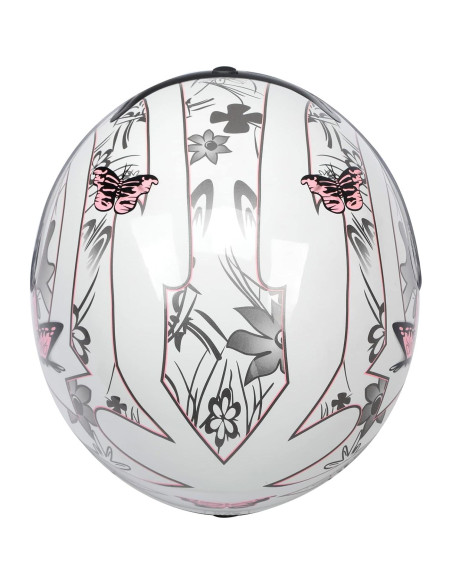 Casco TCMT Mariposa Blanca Mediano Full Face DOT