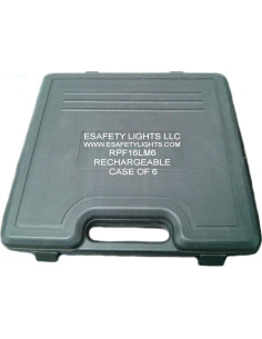 Caja de 6 Luces LED Recargables ESafety RPF16LM6 Rojo 2