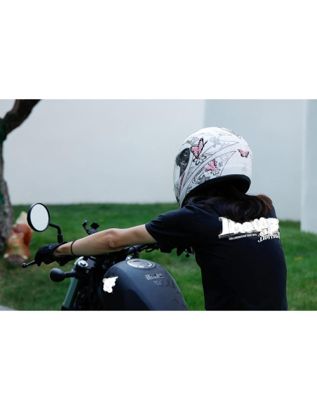 Casco Completo TCMT Mariposa Flip Up XL para Adultos