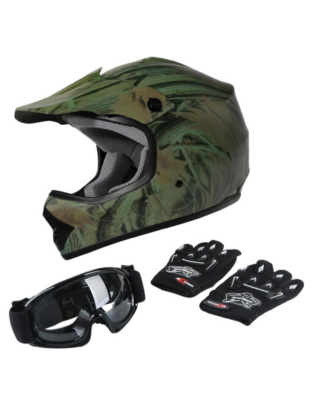 Casco de Motocross TCT-MOTORPARTS Niños Grande ATV