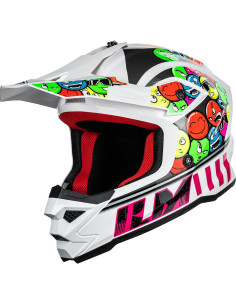 Casco Motocross ILM Z705 para Niños Chicle S - Certificado DOT ECE 2