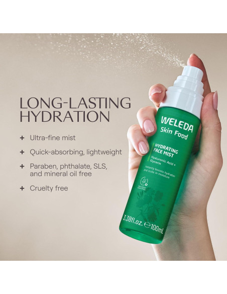 Weleda Skin Food Hidratante Facial Mist 140g - Hidratación Instantánea