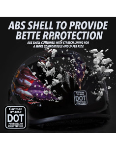 Casco Cartman Grande Patriótico Águila para Motocicleta 2