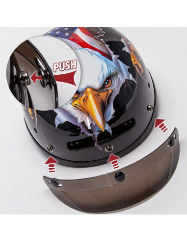 Casco Cartman Cruiser X-Large Gráficos Águila Patriótica