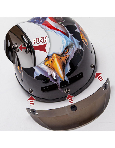 Casco Cartman Cruiser X-Large Gráficos Águila Patriótica
