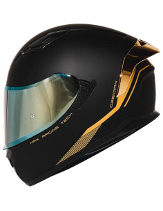 Casco Integral HAX Obsidian Doble Visera Negro Mate XL 2