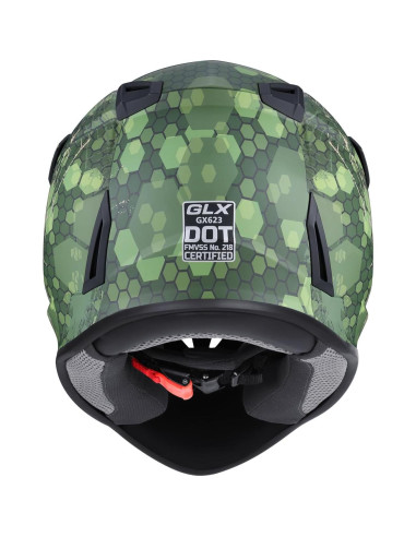 Casco GLX GX623 para ATV/Moto Joven - Camo - Pequeño