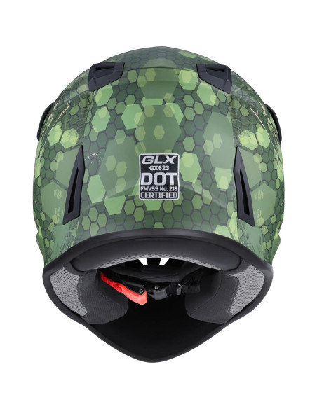 Casco GLX GX623 para ATV/Moto Joven - Camo - Pequeño