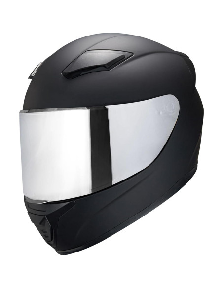 Casco Integral Negro Motobike WS-607 Aprobado DOT S Casco Integral Negro Motobike WS-607 Aprobado DOT S