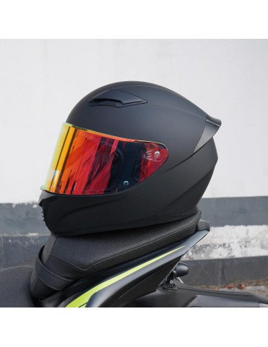 Casco Integral JQF Gear WS-607 Negro Mate para Motocicleta