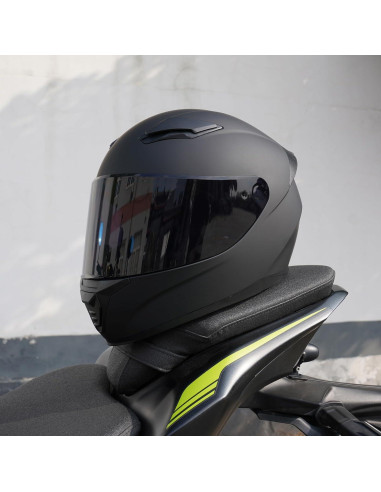 Casco Integral Negro JQF Gear WS-607 XL Aprobado DOT