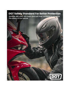 Casco de Moto ILM Full Face Modelo 129 Antivaho Negro 2