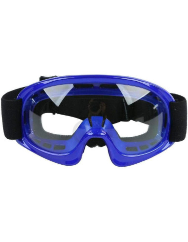 Casco Infantil SLMOTO Llama Azul + Gafas + Guantes