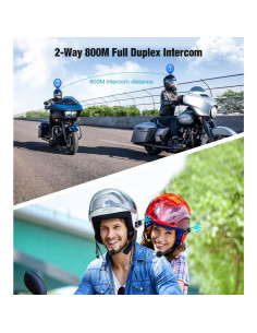 Auricular Bluetooth FreedConn TCOM VB para Motocicleta 2Pack 2