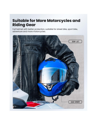 Casco de Moto ILM ST-06 Integral Azul Mediano con Ventilación