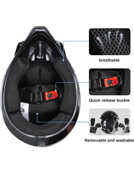 Casco Triangle AH609 Dual Sport para Motocicleta 2,17 kg