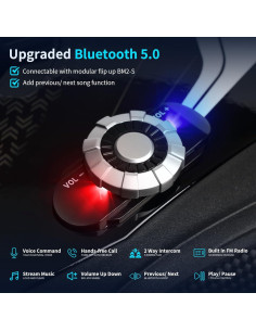 Casco de Moto FreedConn BM12 Bluetooth 5.0 Intercomunicador 2