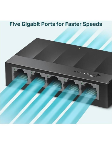 Conmutador Ethernet Gigabit TP-Link Litewave 5 Puertos 1000Mbps