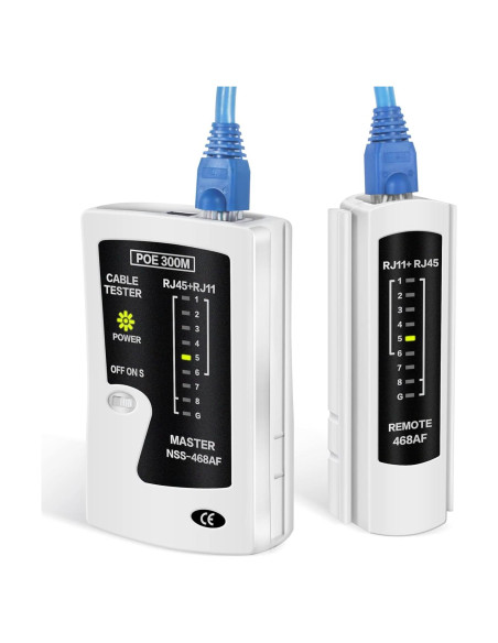 Probador de Cable Ethernet RJ45 AOWIZ Cat5 Cat6 Cat7