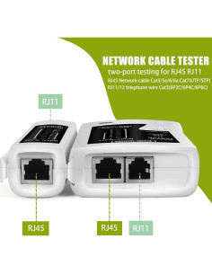 Probador de Cable Ethernet RJ45 AOWIZ Cat5 Cat6 Cat7 2