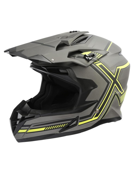 Casco de Motocicleta TCT-MOTORPARTS Grande Negro DOT