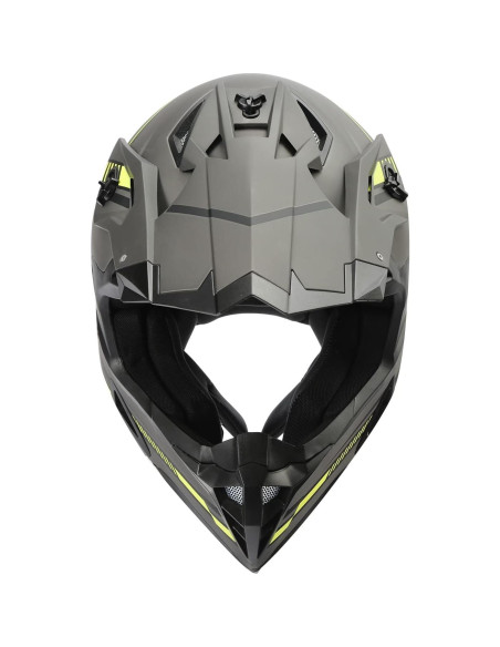 Casco de Motocicleta TCT-MOTORPARTS Grande Negro DOT