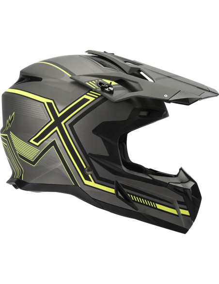 Casco de Motocicleta TCT-MOTORPARTS Grande Negro DOT