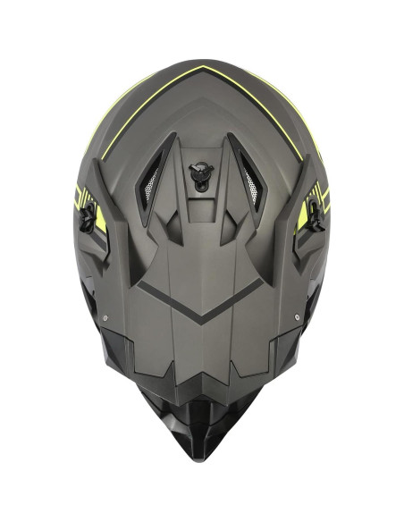 Casco de Motocicleta TCT-MOTORPARTS Grande Negro DOT