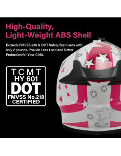 Casco Offroad TCMT Juvenil X-Grande Rojo para Niños 2