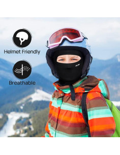 Máscara Facial Balaclava ILM FM01 para Motocicleta Negra 2