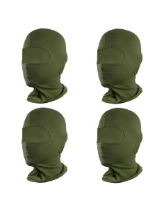 Balaclava Pukavt 4 Paquetes Verde Ejército para Esquí y Ciclismo