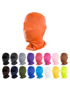 Máscara Balaclava Pukavt Unisex Naranja Protección UV
