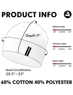 Gorro multifuncional Empirelion unisex ajuste cómodo 50g 2