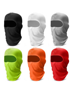 Paquete de 6 Máscaras Balaclava Gaiter Refrigerante Multicolor