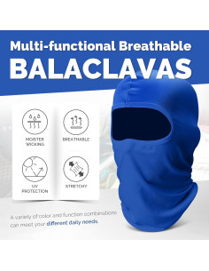 Paquete de 6 Máscaras Balaclava Gaiter Refrigerante Multicolor 2