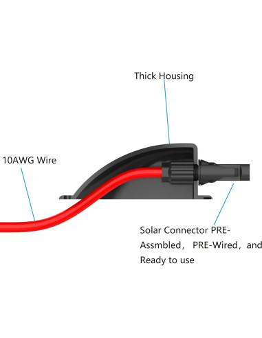 Caja de Conexión Solar a Prueba de Agua SolarEnz 10AWG 6mm